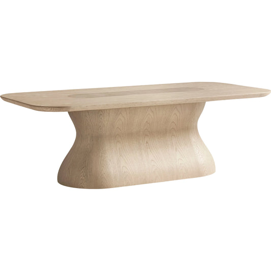 001 SI-2535750 | Primary Silo | Seamount Cocktail Table by Jonathan Charles in white washed oak. Made from main oak veneer in a unique style.