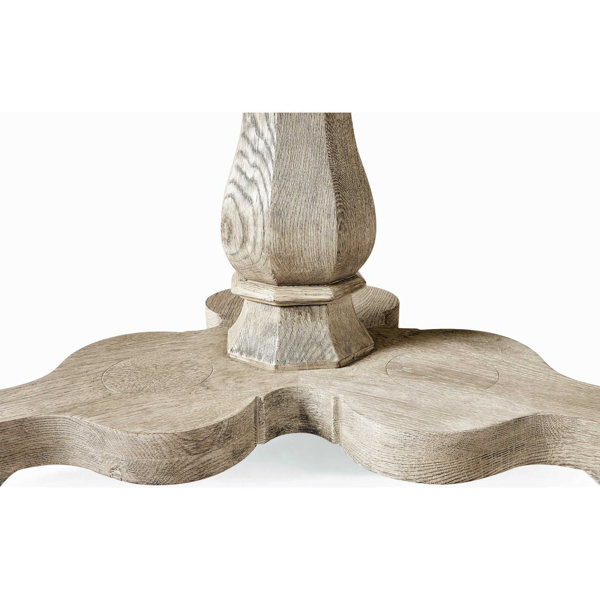 William Yeoward Overbury Dining Table by Jonathan Charles in grey and greyed oak. Made from oak in a cottage & farmhouse style.