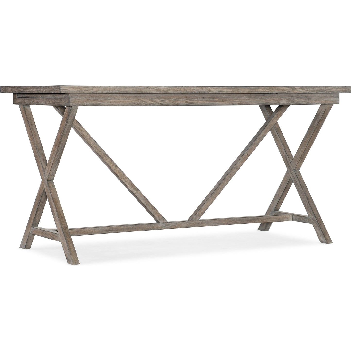 001 SI-1873118 | Additional Silo | Commerce & Market Trestle Desk by Hooker Furniture in light wood. Made from oak solids in a cottage & farmhouse style.