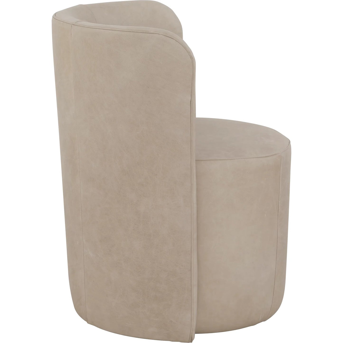 003 SI-2636140 | Additional Silo | Aristotle Barrell Back Dining Chair by Fairfield Chair in tan and pottery. Made from rubberwood solids in a unique style.