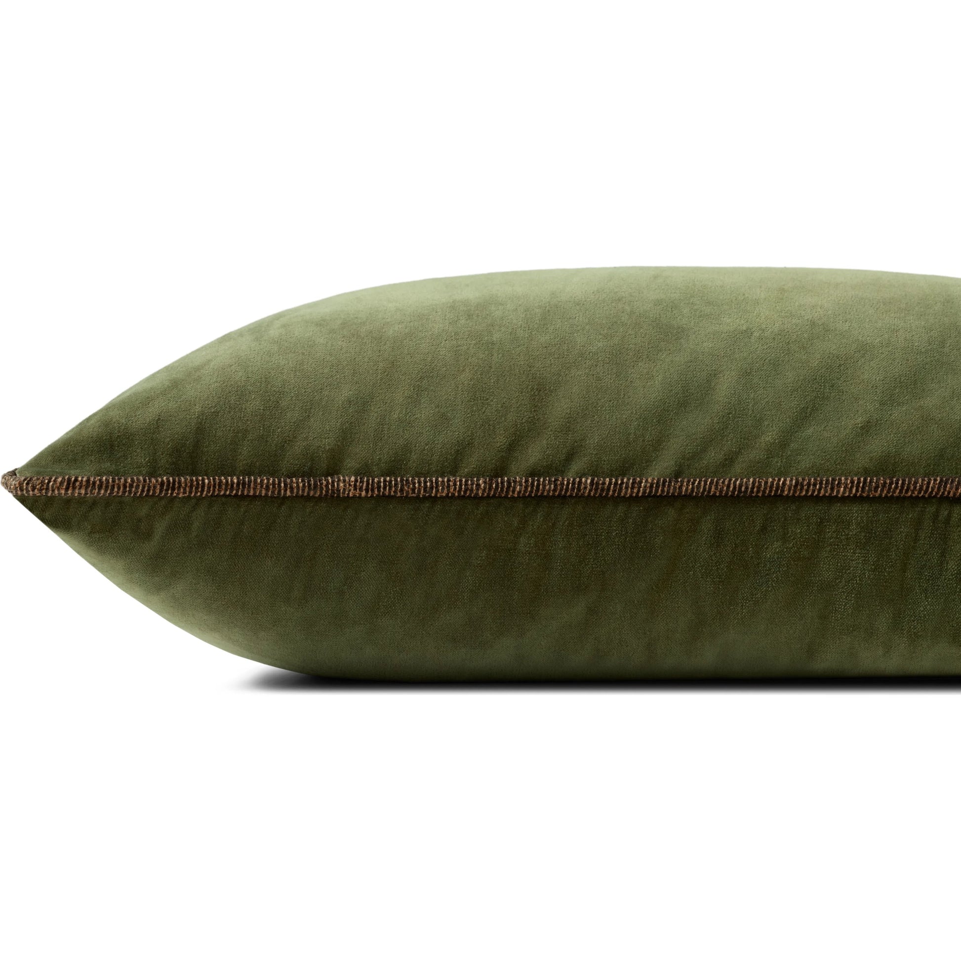 PCJ0020 13" x 35"  Pillow by Chris Loves Julia x Loloi in dark green. Made from 100% cotton in a modern style.