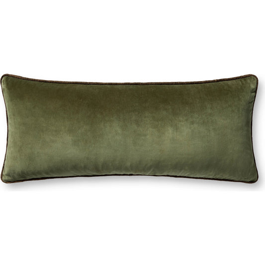 001 SI-2352031,SI-2352033 | Primary Silo | PCJ0020 13" x 35"  Pillow by Chris Loves Julia x Loloi in dark green. Made from 100% cotton in a modern style.