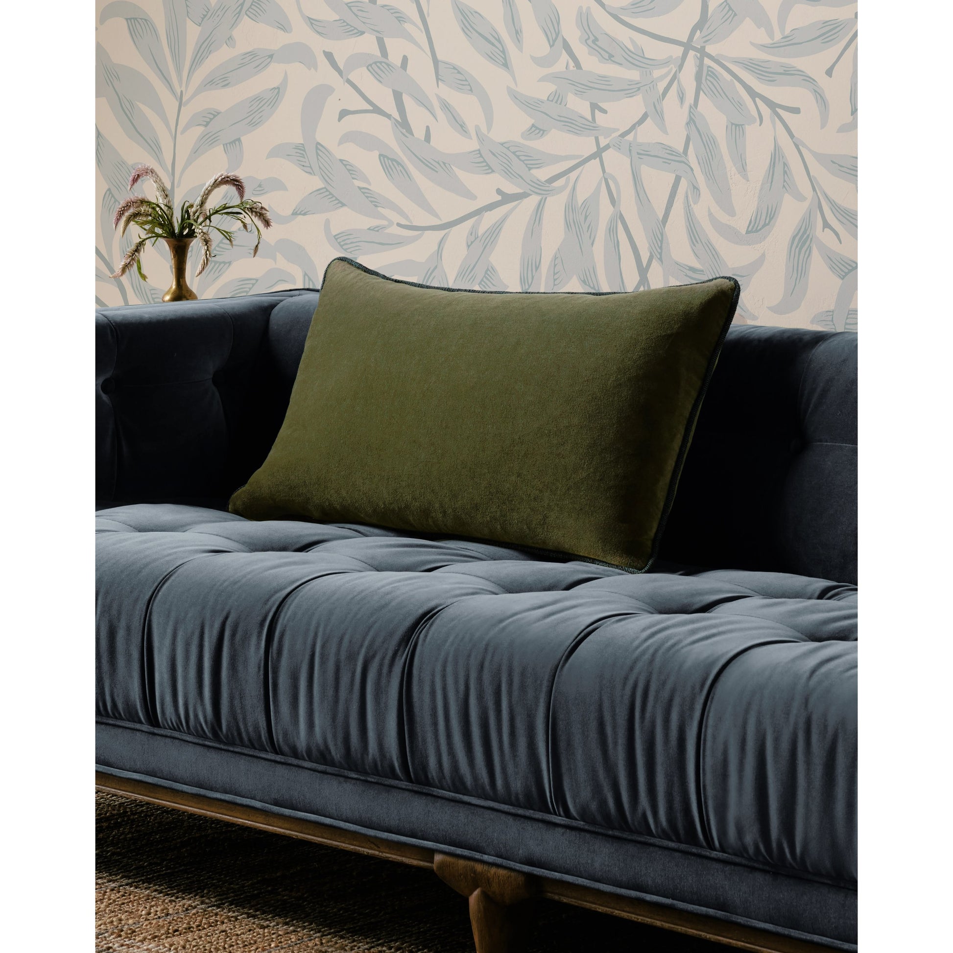 PCJ0020 16" x 26"  Pillow by Chris Loves Julia x Loloi in green. Made from 100% cotton in a modern style.
