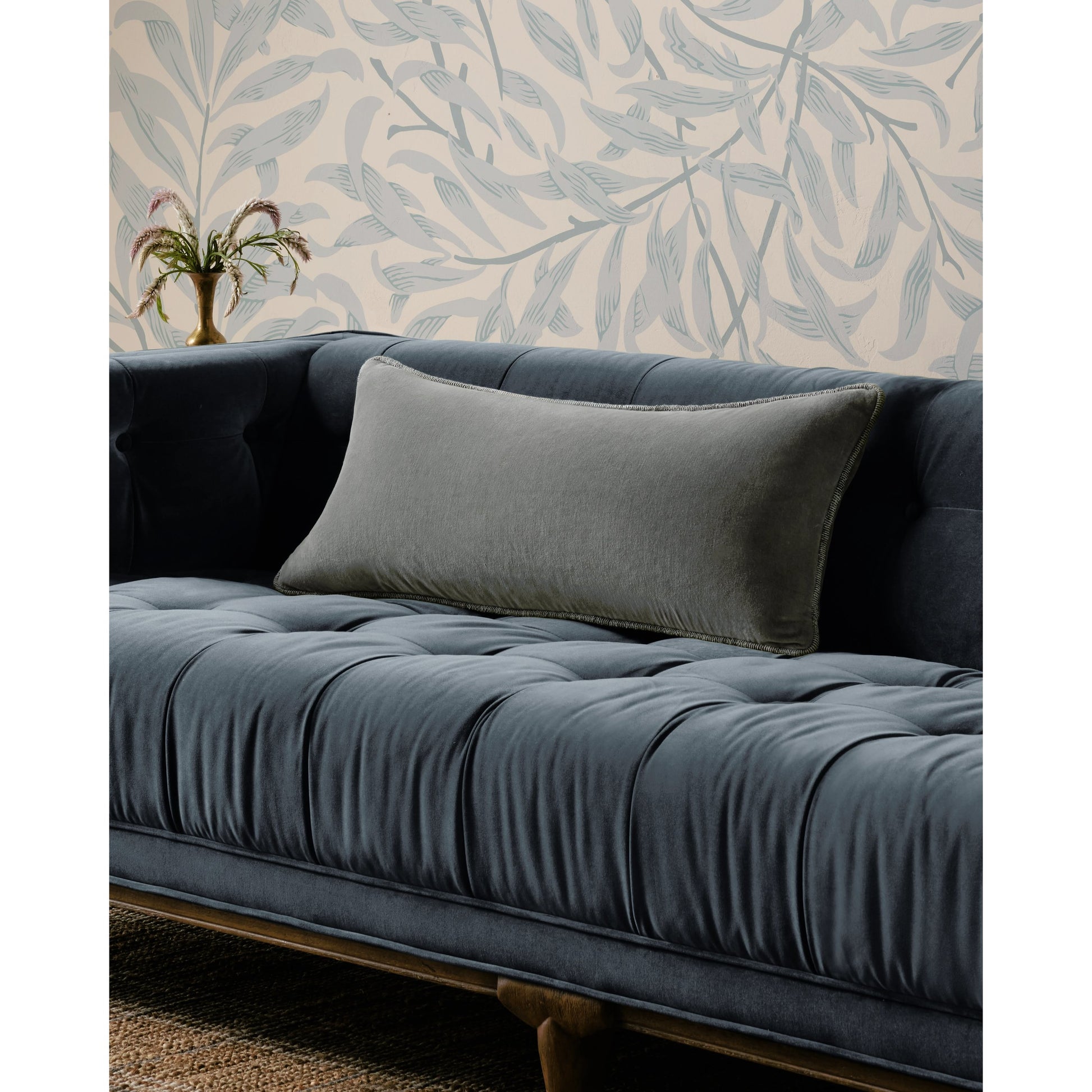 PCJ0020 12" x 27"  Pillow by Chris Loves Julia x Loloi in grey. Made from 100% cotton in a modern style.
