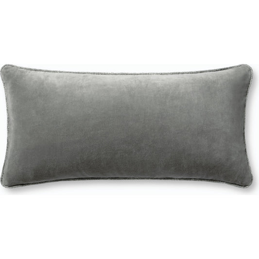 001 SI-2159836,SI-2159843 | Primary Silo | PCJ0020 12" x 27"  Pillow by Chris Loves Julia x Loloi in grey. Made from 100% cotton in a modern style.