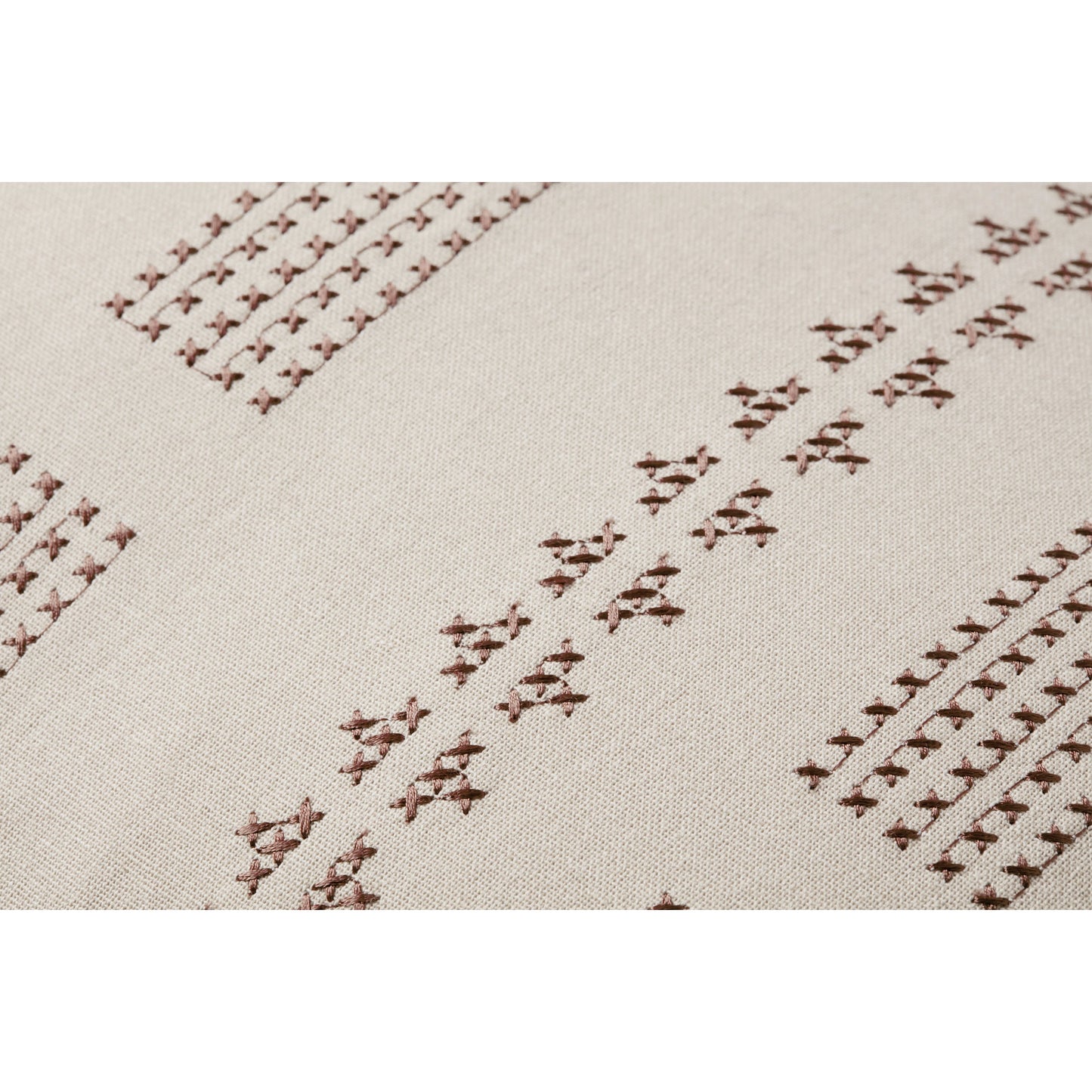 003 SI-2159858,SI-2159859 | Closeup | PJS0008 Pillow by Jean Stoffer x Loloi in natural. Made from 100% cotton in a modern style.