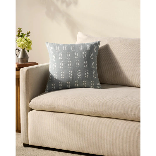 PCJ0024 Pillow by Chris Loves Julia x Loloi in light blue. Made from 100% cotton in a modern style.