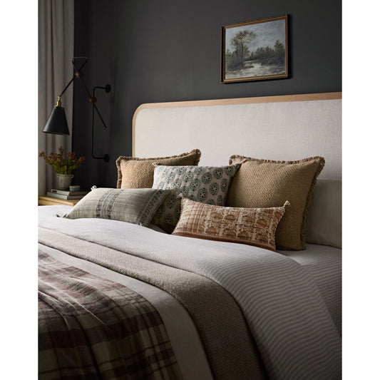 PLL0113 Pillow by Loloi in sage, ivory. Made from 100% cotton in a modern style.