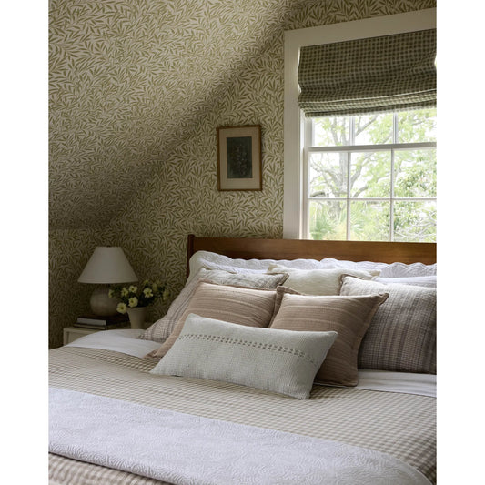 PCJ0023 Natural Pillow by Chris Loves Julia x Loloi in natural. Made from 100% cotton in a transitional style.