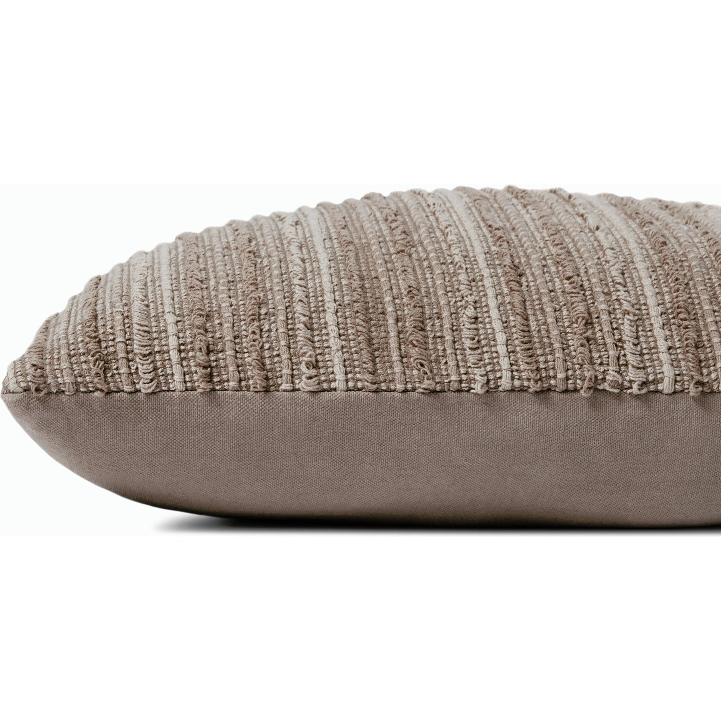 002 SI-2159850,SI-2159851 | Closeup | PJS0004 Pillow by Jean Stoffer x Loloi in earth. Made from cotton, polyester in a modern style.