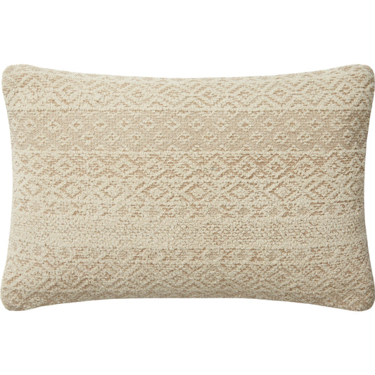 Henderson PAR0010 Pillow by Angela Rose x Loloi in sand, ivory. Made from cotton / polyester / rayon in a unique style.