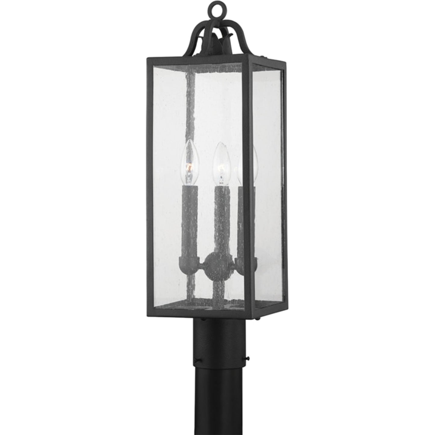 000 SI-1758752 | Primary Silo | Caiden Exterior Post by Troy in forged iron. Made from iron, steel in a transitional style.
