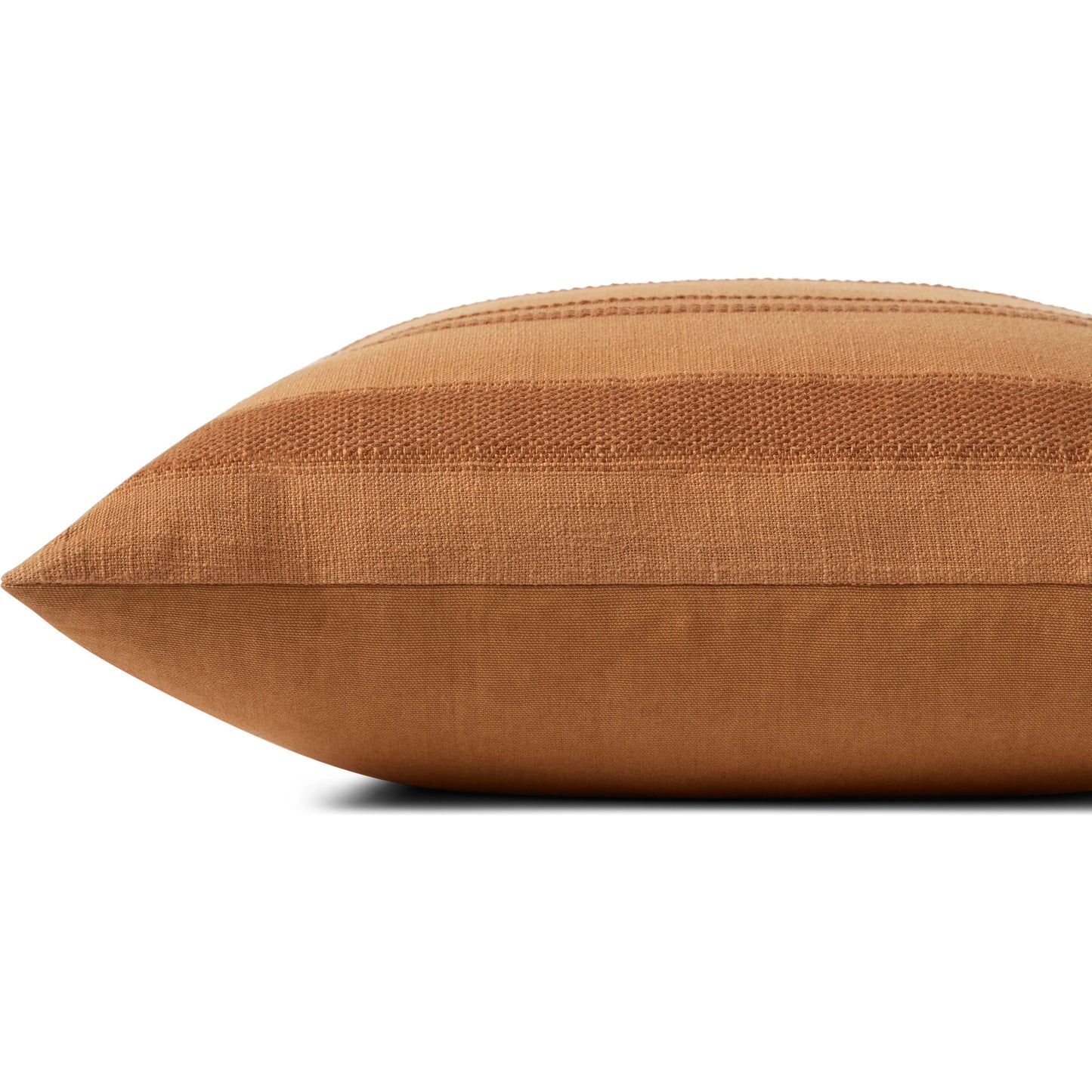 002 SI-2156766,SI-2156767 | Closeup | PAR0013 Pillow by Angela Rose x Loloi in rust. Made from cotton / polypropylene in a modern style.