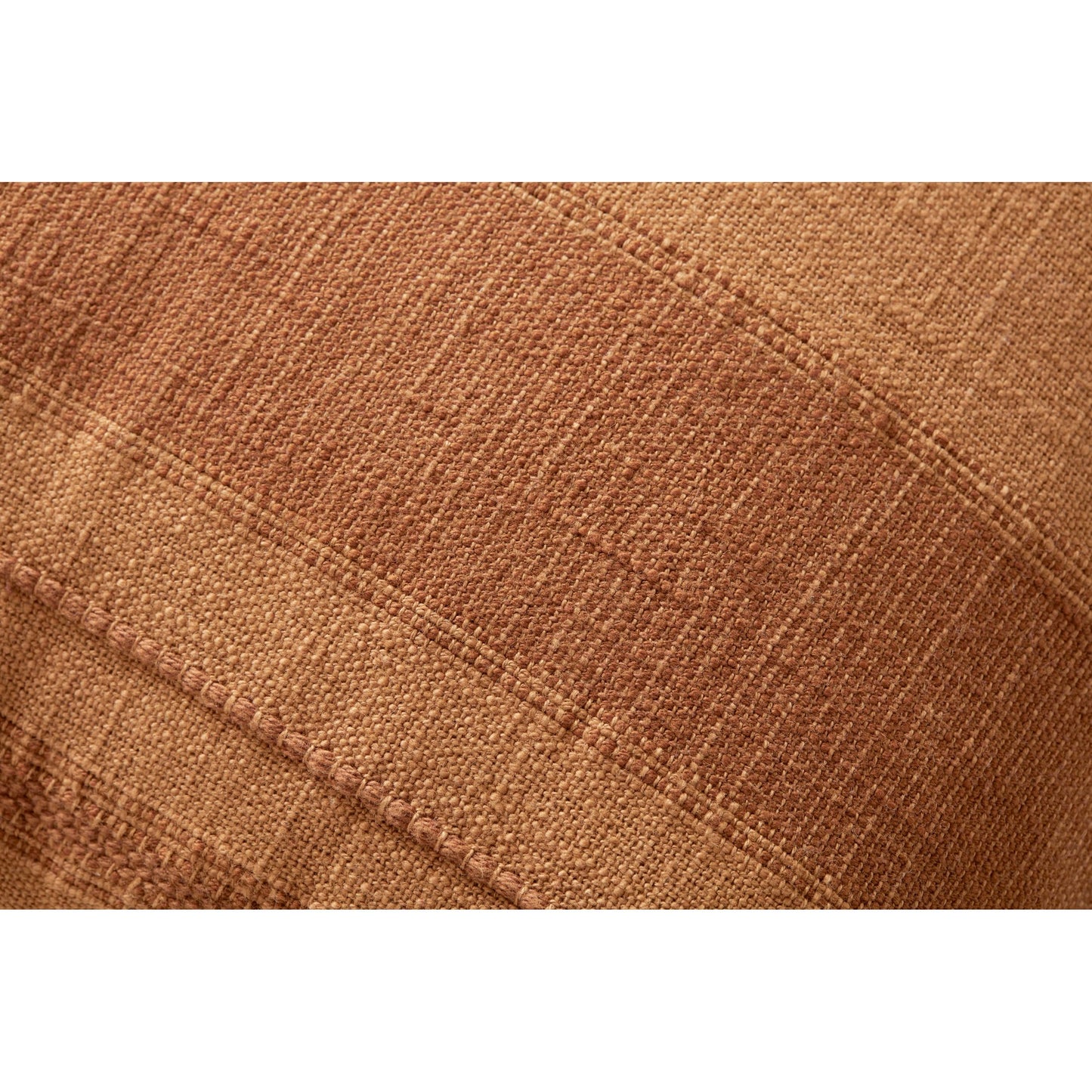 003 SI-2156766,SI-2156767 | Closeup | PAR0013 Pillow by Angela Rose x Loloi in rust. Made from cotton / polypropylene in a modern style.