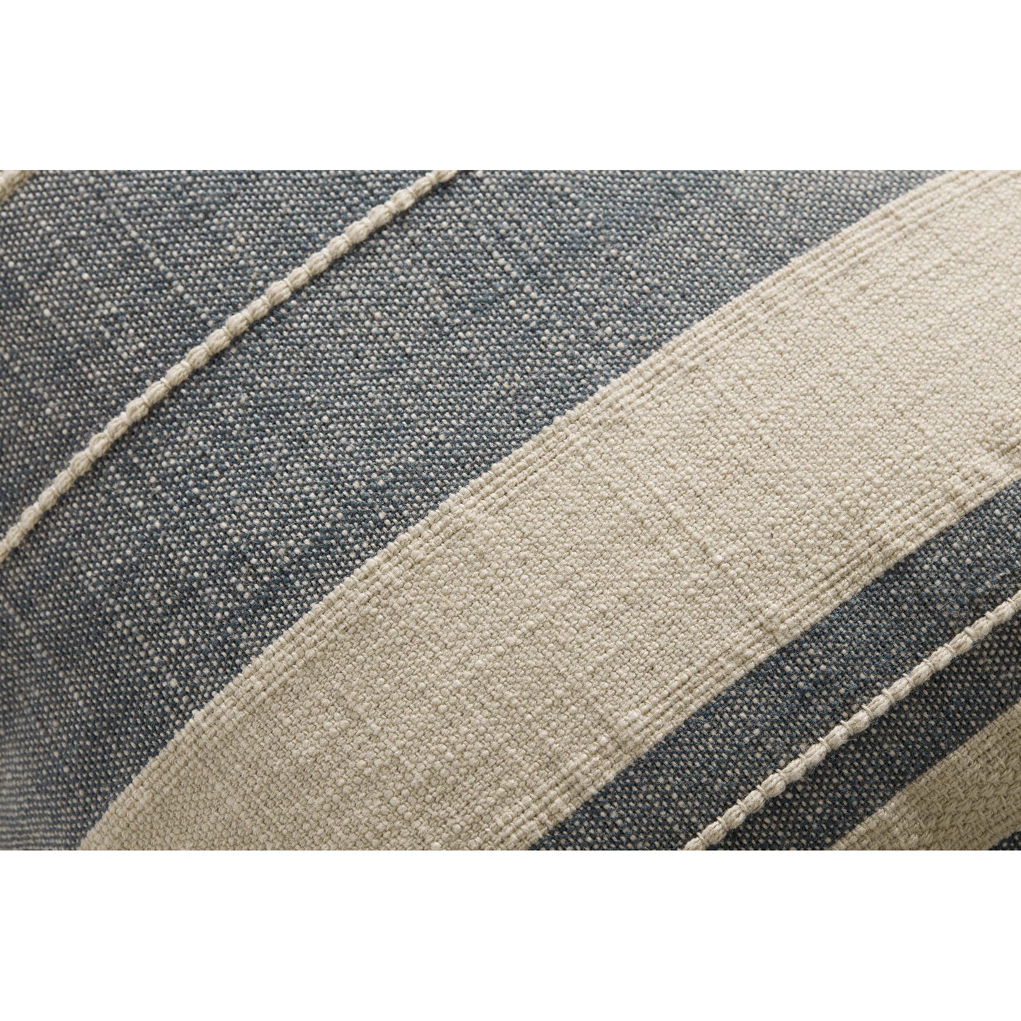 003 SI-2156768,SI-2156769 | Closeup | PAR0014 Pillow by Angela Rose x Loloi in ivory, denim. Made from cotton / polypropylene in a modern style.