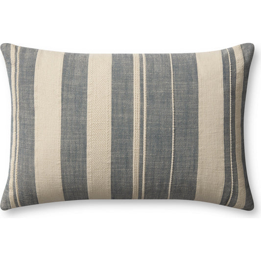 001 SI-2156768,SI-2156769 | Primary Silo | PAR0014 Pillow by Angela Rose x Loloi in ivory, denim. Made from cotton / polypropylene in a modern style.