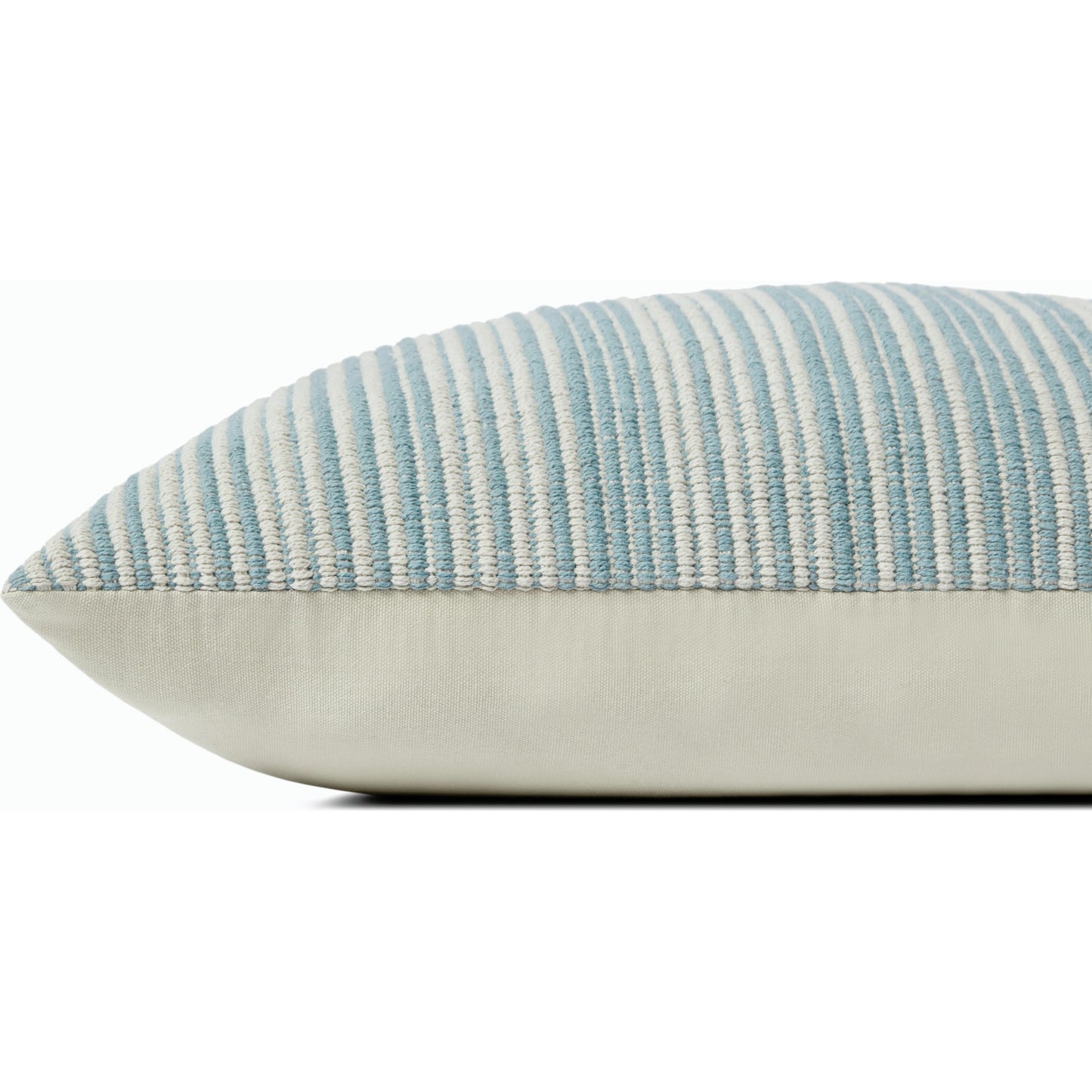 002 SI-2159864,SI-2159865 | Closeup | PJS0011 Pillow by Jean Stoffer x Loloi in blue. Made from cotton, wool, rayon, polyester in a modern style.