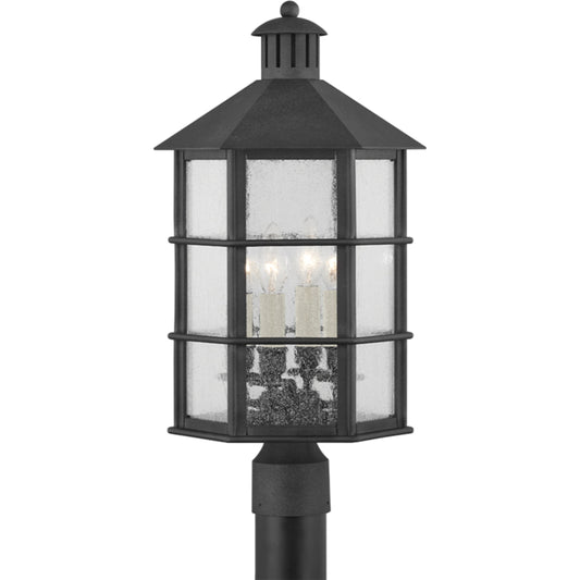 Lake County Exterior Post by Troy in french iron. Made from iron, steel in a traditional style.