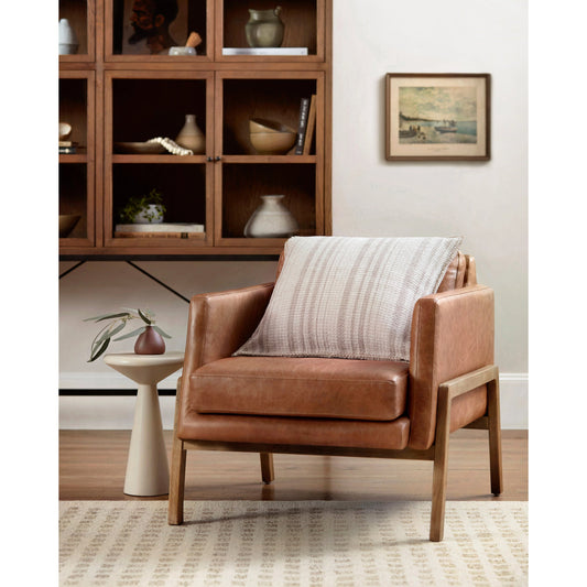 PCJ0004 Pillow by Chris Loves Julia x Loloi in ivory, beige. Made from polyester / cotton / rayon in a modern style.
