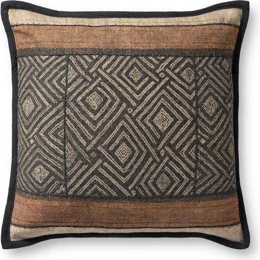 PLL0178 Pillow by Loloi in multi. Made from polyester, cotton, rayon in a eclectic & global style.