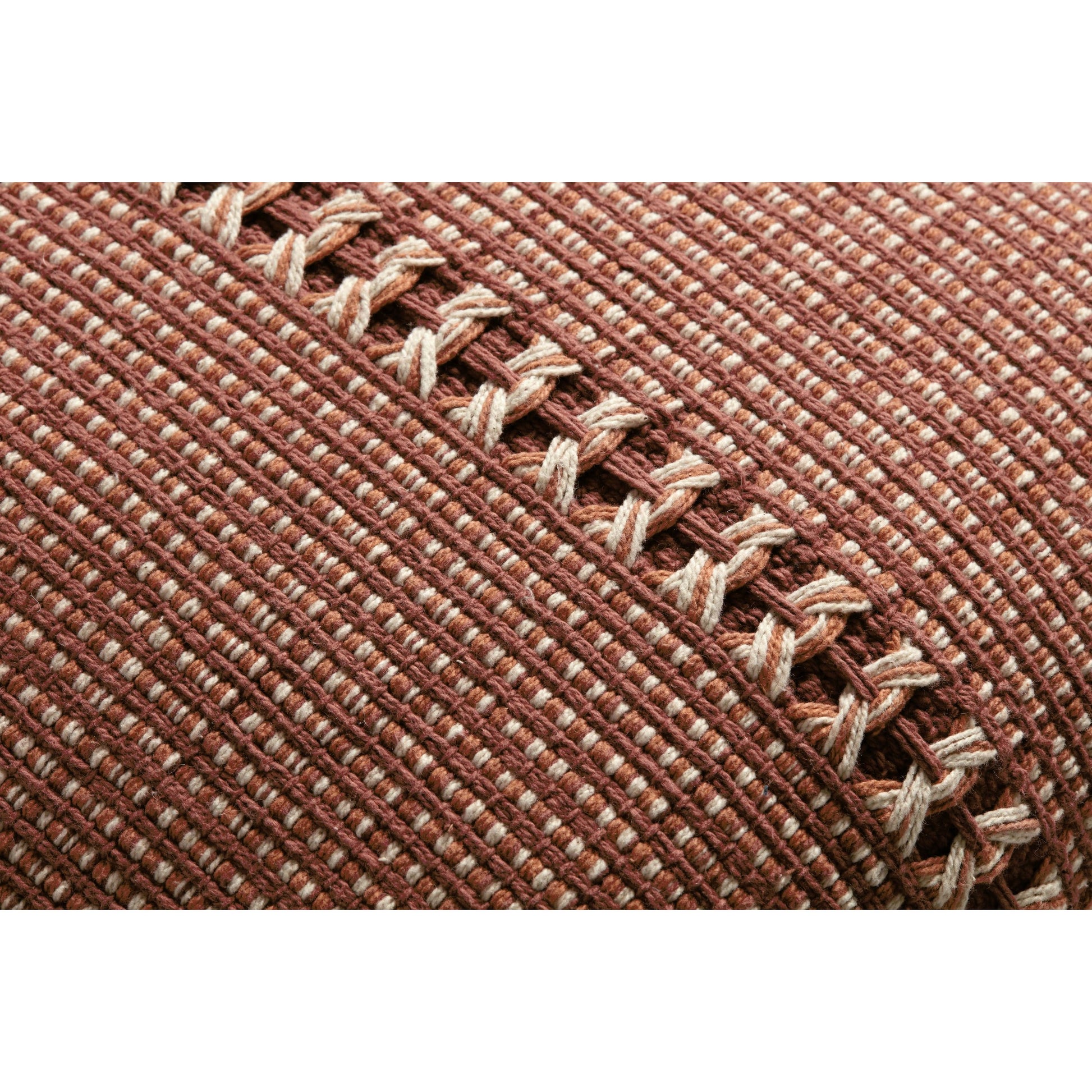 PCJ0018 18" x 18" Pillow by Chris Loves Julia x Loloi in rust, multi. Made from polyester, cotton in a modern style.