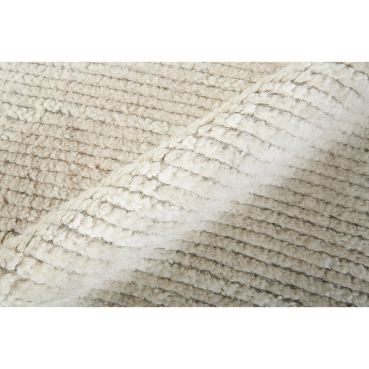 010 SI-1830458,SI-1830459,SI-1830462 | Closeup | Alford Solid Rug - 6922F by Feizy in ivory, tan. Made from wool in a unique style.