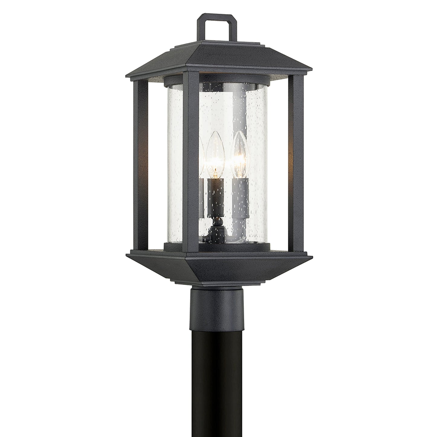 002 SI-2072829 | Additional Silo | McCarthy Post Lantern by Troy in weathered graphite. Made from hand crafted aluminum in a transitional style.