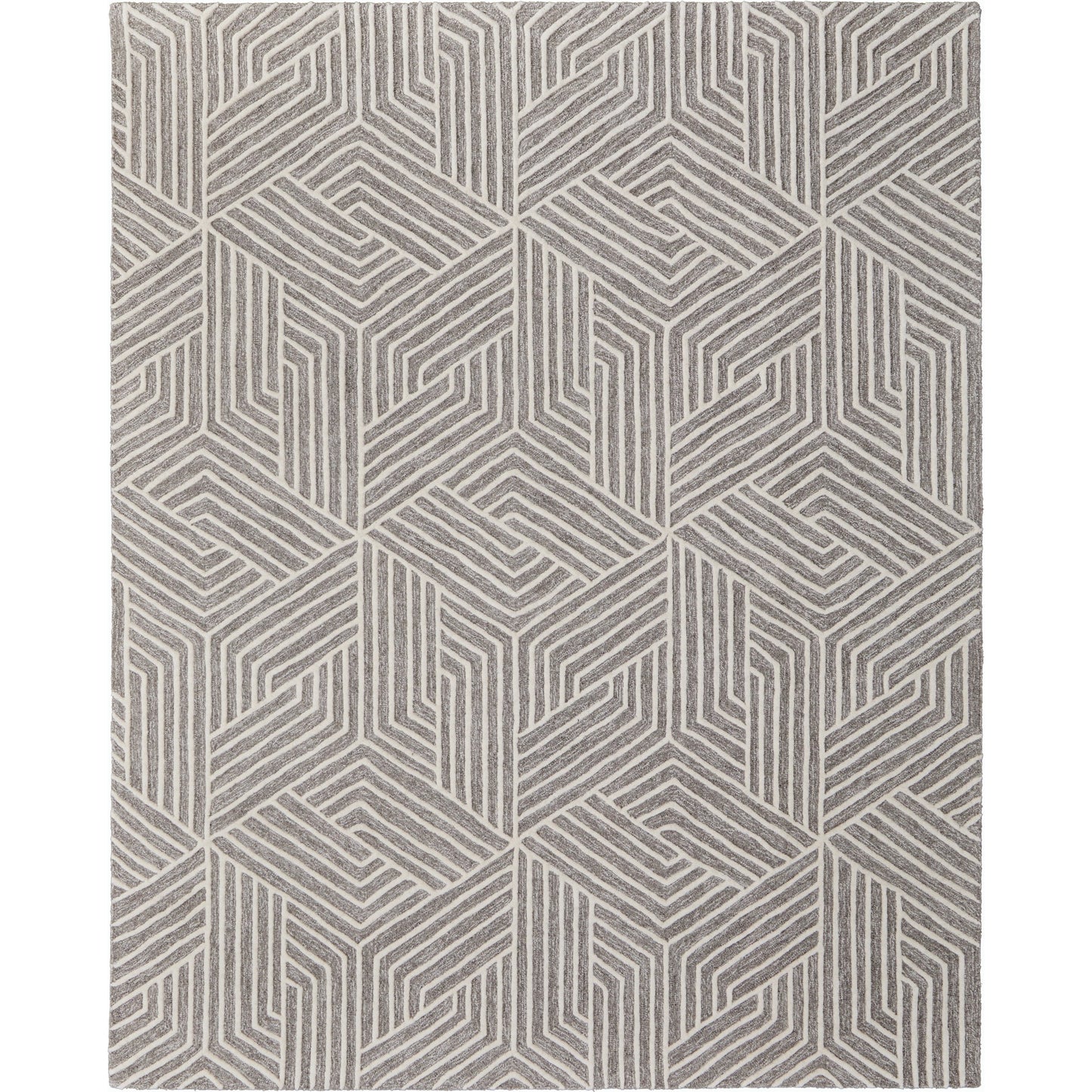 001 SI-2159091,SI-2159092,SI-2159093,SI-2159095,SI-2159096,SI-2159318 | Primary Silo | Lytton Geometric Rug - T24T8010 by Thom Felicia by Feizy Rugs in gray, ivory. Made from wool in a unique style.