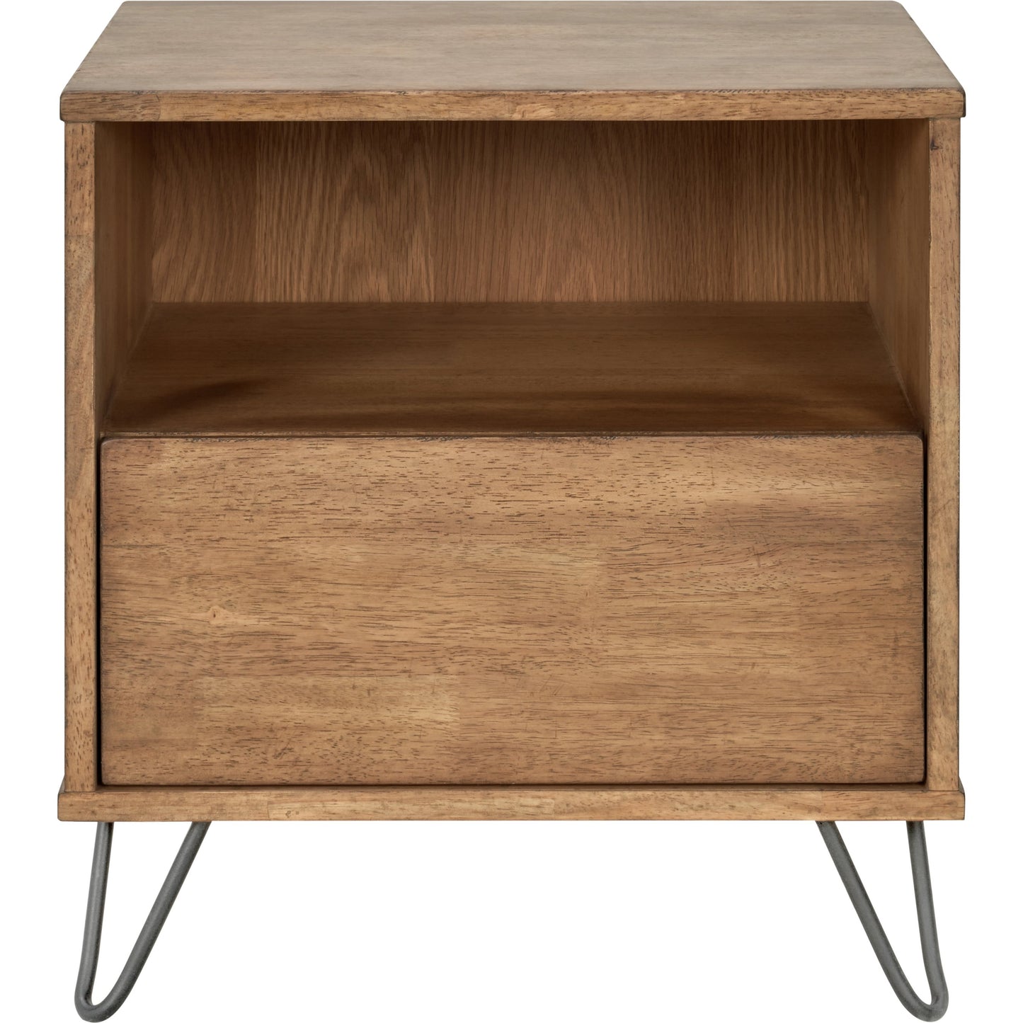 002 SI-2130632 | Primary Silo | Zest 1-Drawer Nightstand by Zest in washed oak. Made from mdf, partical board in a modern style.