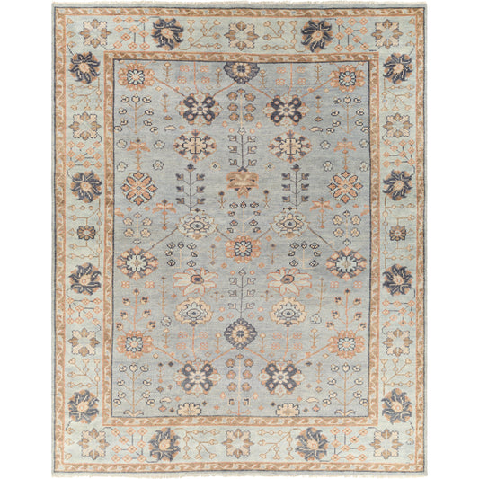 Palais Rug - 29249 by Surya in pale blue, light brown, black, gray, brown, dusty pink. Made from unique in a unique style.