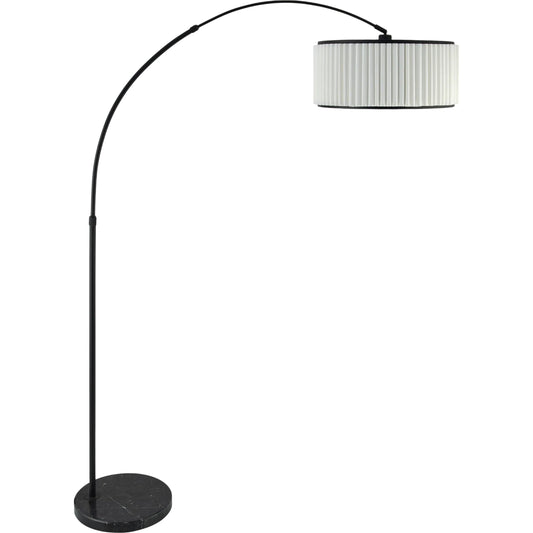 Palato Accent Floor Lamp by Surya. Made from iron, marble, linen, polyester in a modern style.