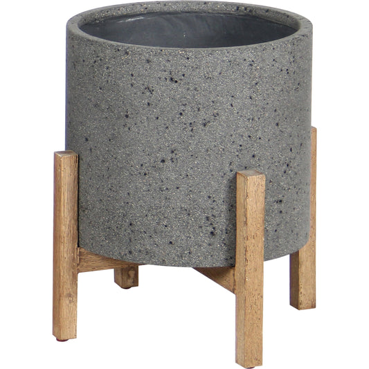 Patio Round Large Standing Pot by LH Imports. Made from unique in a modern style.