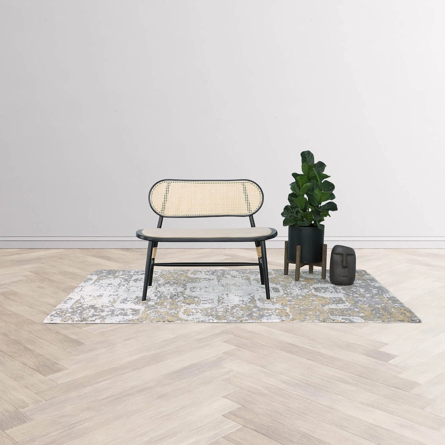008 SI-2004364 | Lifestyle | Patio Moai Statue by LH Imports in dark brown. Made from ficonstone antique brown in a modern style.