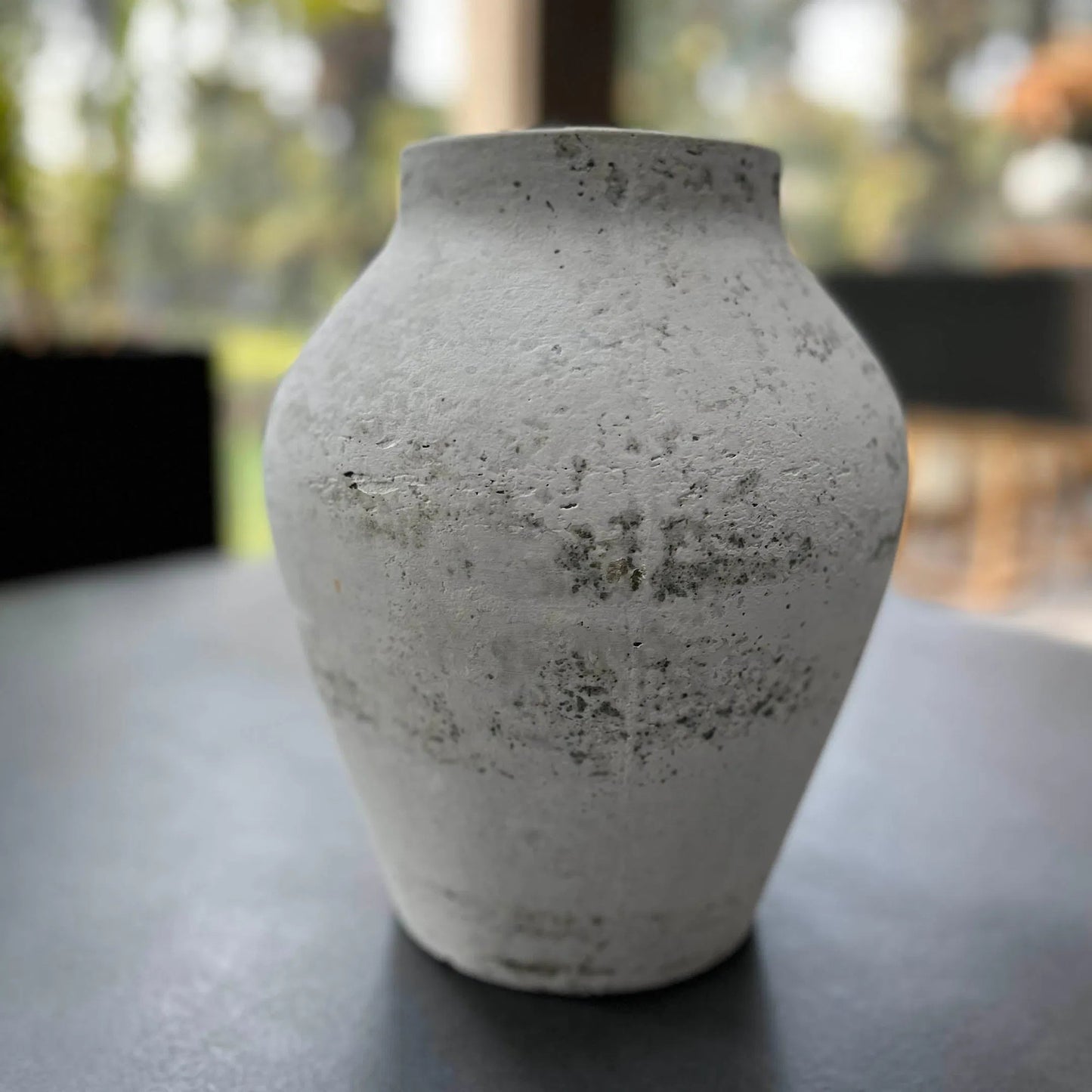003 SI-2325174 | Lifestyle | Amphora Medium Vase by LH Imports in white. Made from unique in a transitional style.
