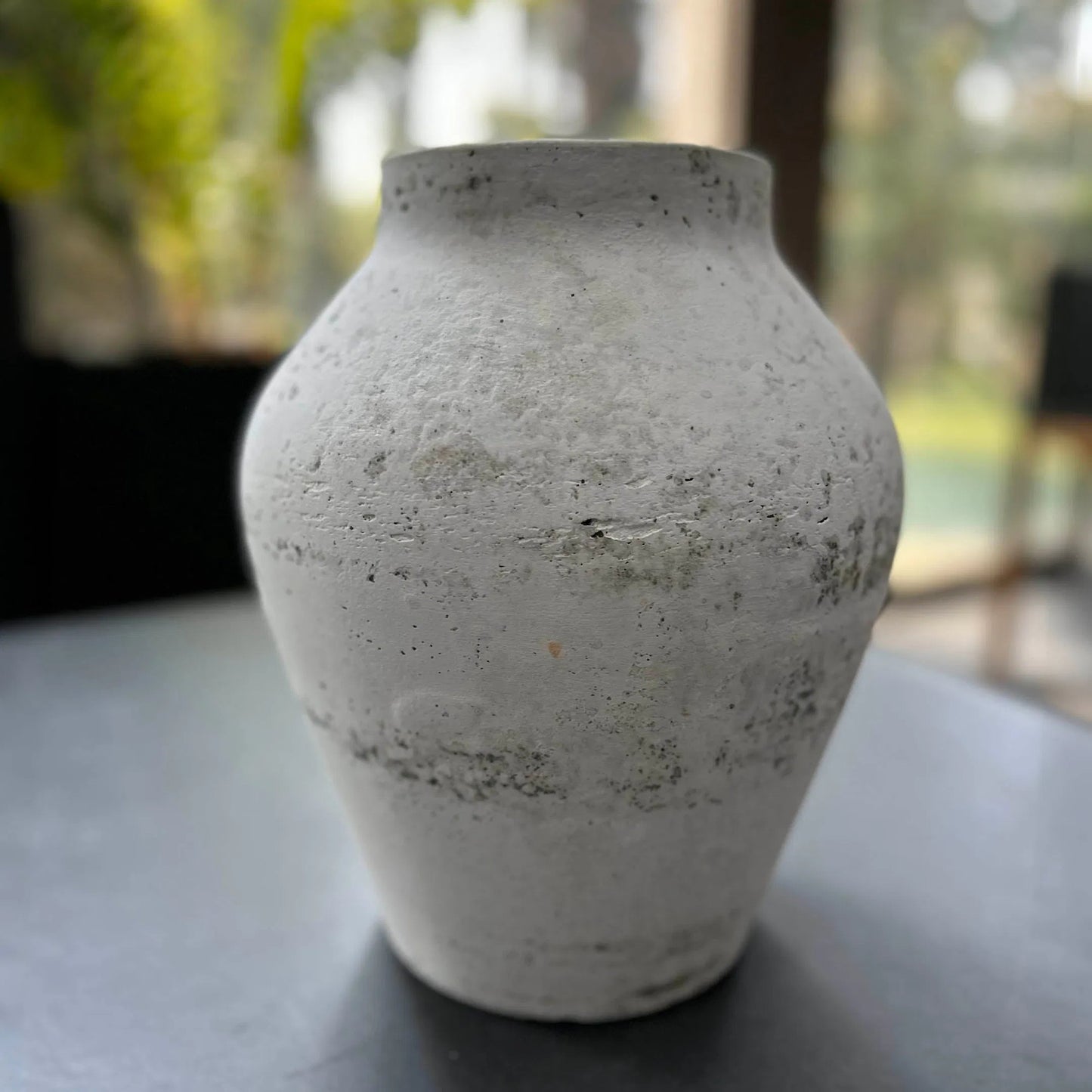 004 SI-2325174 | Lifestyle | Amphora Medium Vase by LH Imports in white. Made from unique in a transitional style.