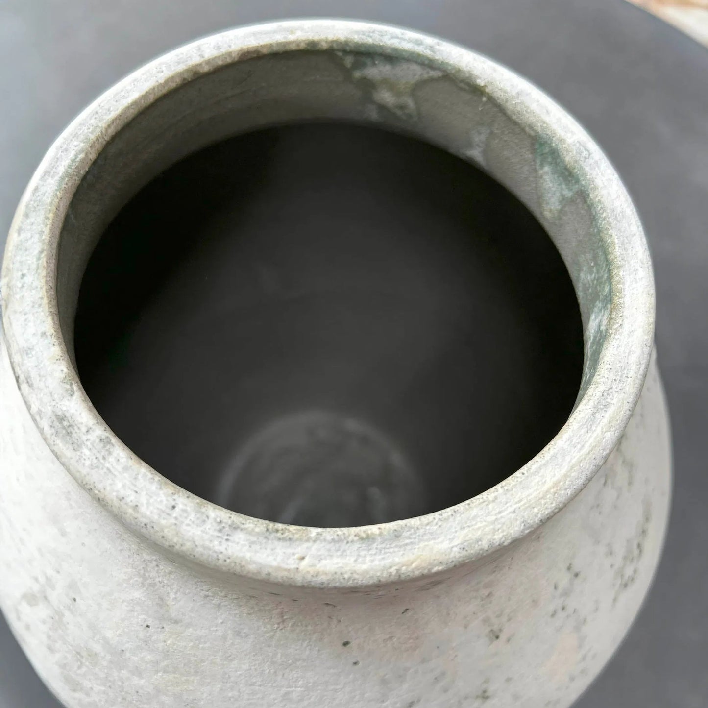 002 SI-2325174 | Closeup | Amphora Medium Vase by LH Imports in white. Made from unique in a transitional style.