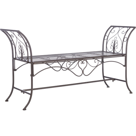 Manter Outdoor Bench by HedgeApple Essentials. Made from iron in a cottage & farmhouse style.