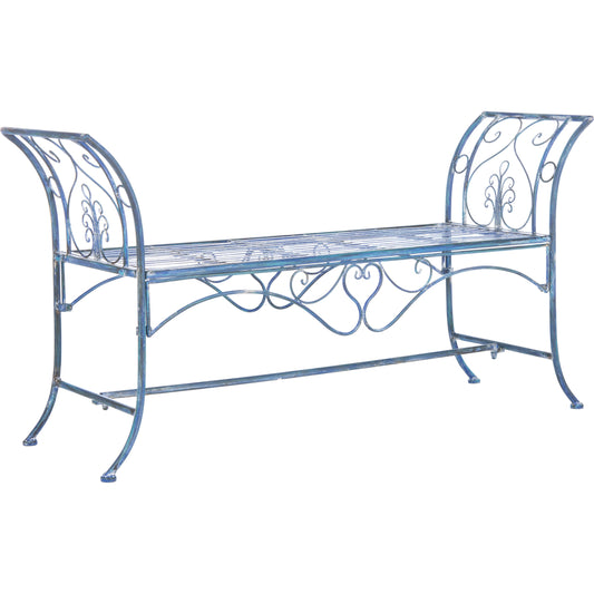 Manter Outdoor Bench by HedgeApple Essentials. Made from iron in a cottage & farmhouse style.