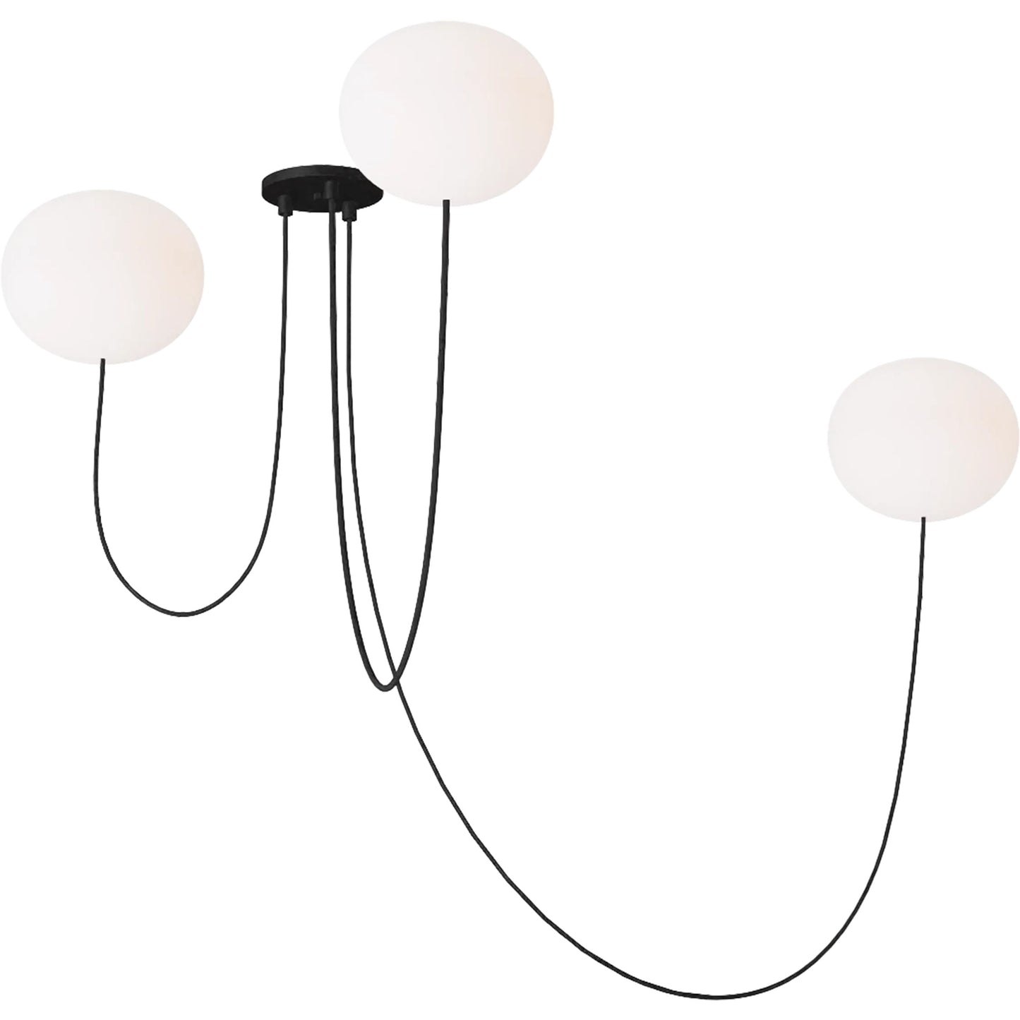 001 SI-2237941 | Primary Silo | Helium Medium 3 Light Chandelier by Visual Comfort & Co. in matte black. Made from steel in a unique style.