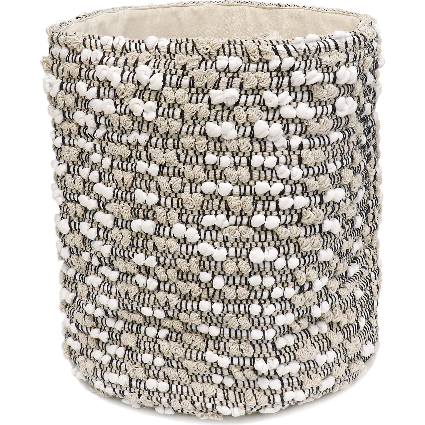 001 SR-702408 | Primary Silo | Grandcanyon Basket by Pasargad Home in white. Made from cotton in a eclectic & global style.