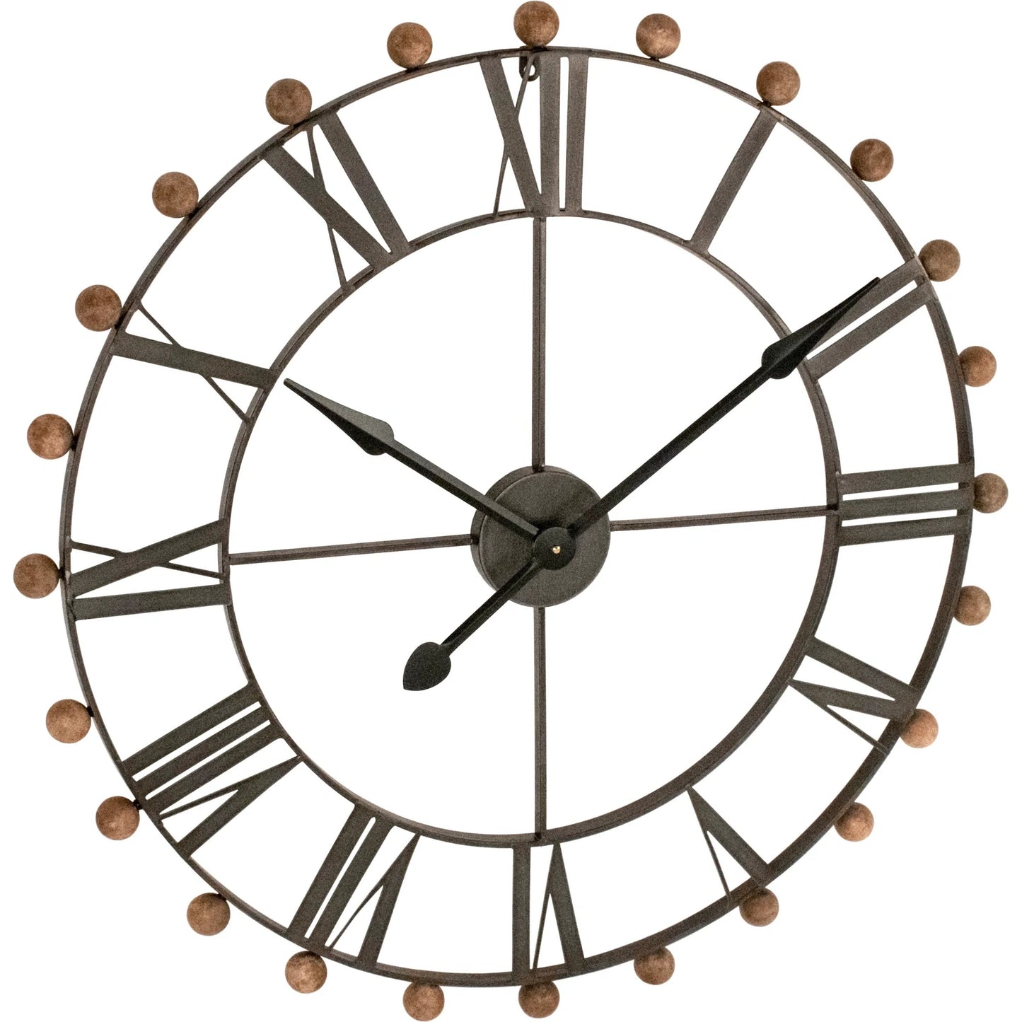 001 SI-2448869 | Primary Silo | Distressed Bronze Wall Clock by Zentique in distressed bronze. Made from iron, wood in a cottage & farmhouse style.