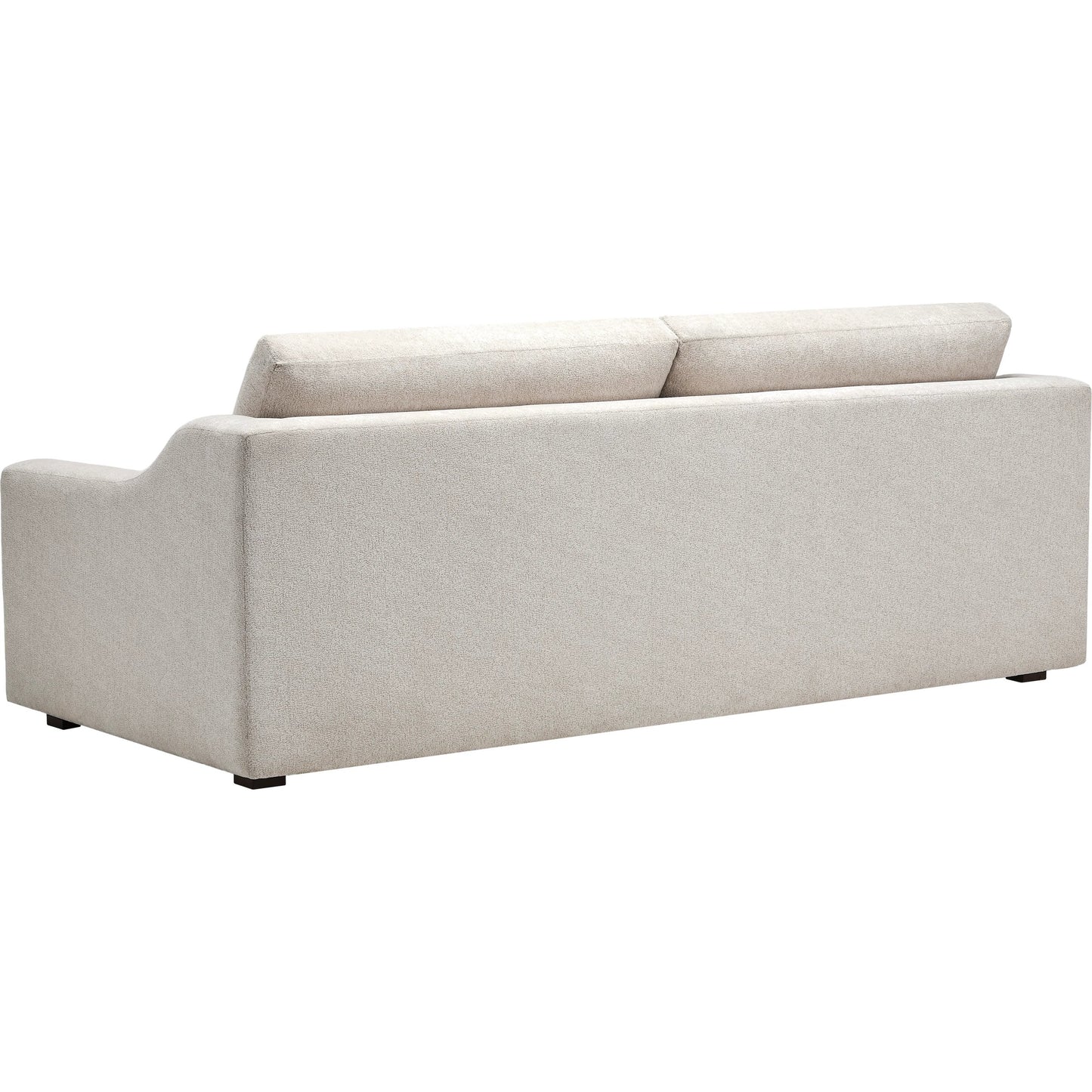002 SI-2169232 | Closeup | Pedersen Sofa - 539412 by Surya in base: brown and stained. Made from polyester, poplar, plywood, rubber wood, polyurethane foam, duck feathers in a modern style.