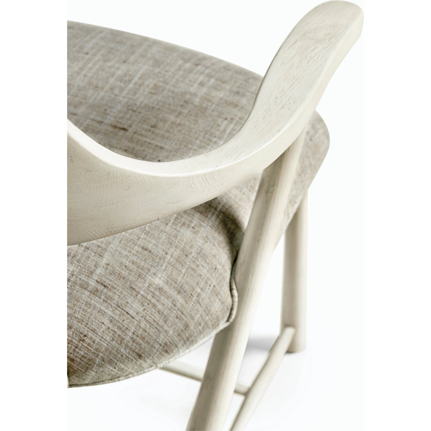 005 SI-2186364 | Closeup | Reimagined Transient Captains Chair by Jonathan Charles in country white oak. Made from oak in a modern style.