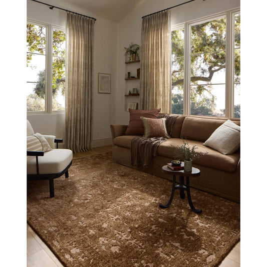 Percival PCV-03 Rug by Loloi in mocha, sand. Made from 100% polyester in a unique style.