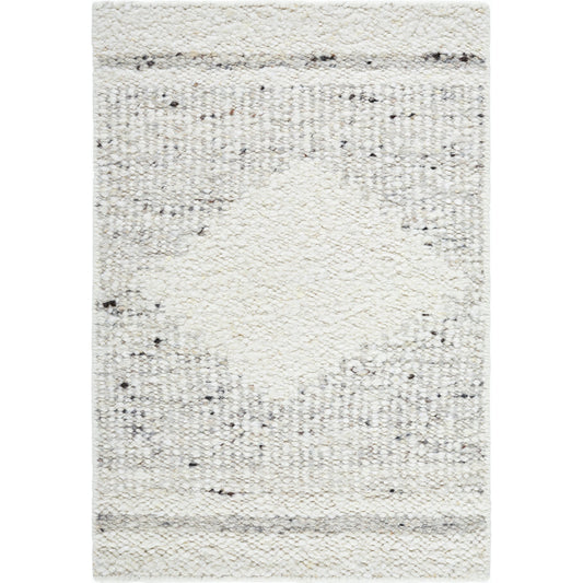 Peru Rug - 516939 by Surya in ivory, charcoal, dove gray, cream. Made from wool in a unique style.