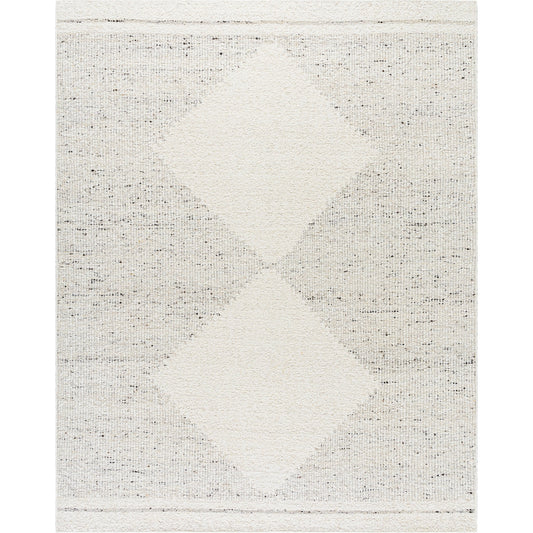 Peru Rug - 516939 by Surya in ivory, charcoal, dove gray, cream. Made from wool in a unique style.