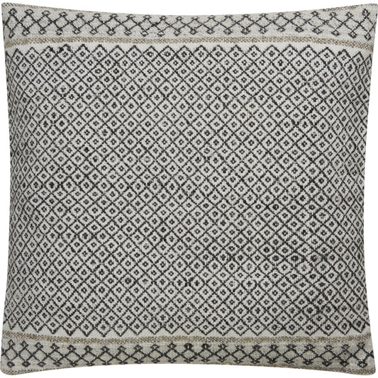 004 SR-699208,SR-699209 | Primary Silo | Peykan PEY03 Pillow by Jaipur Living in ivory, dark gray. Made from 90% viscose, 10% wool in a eclectic & global style.