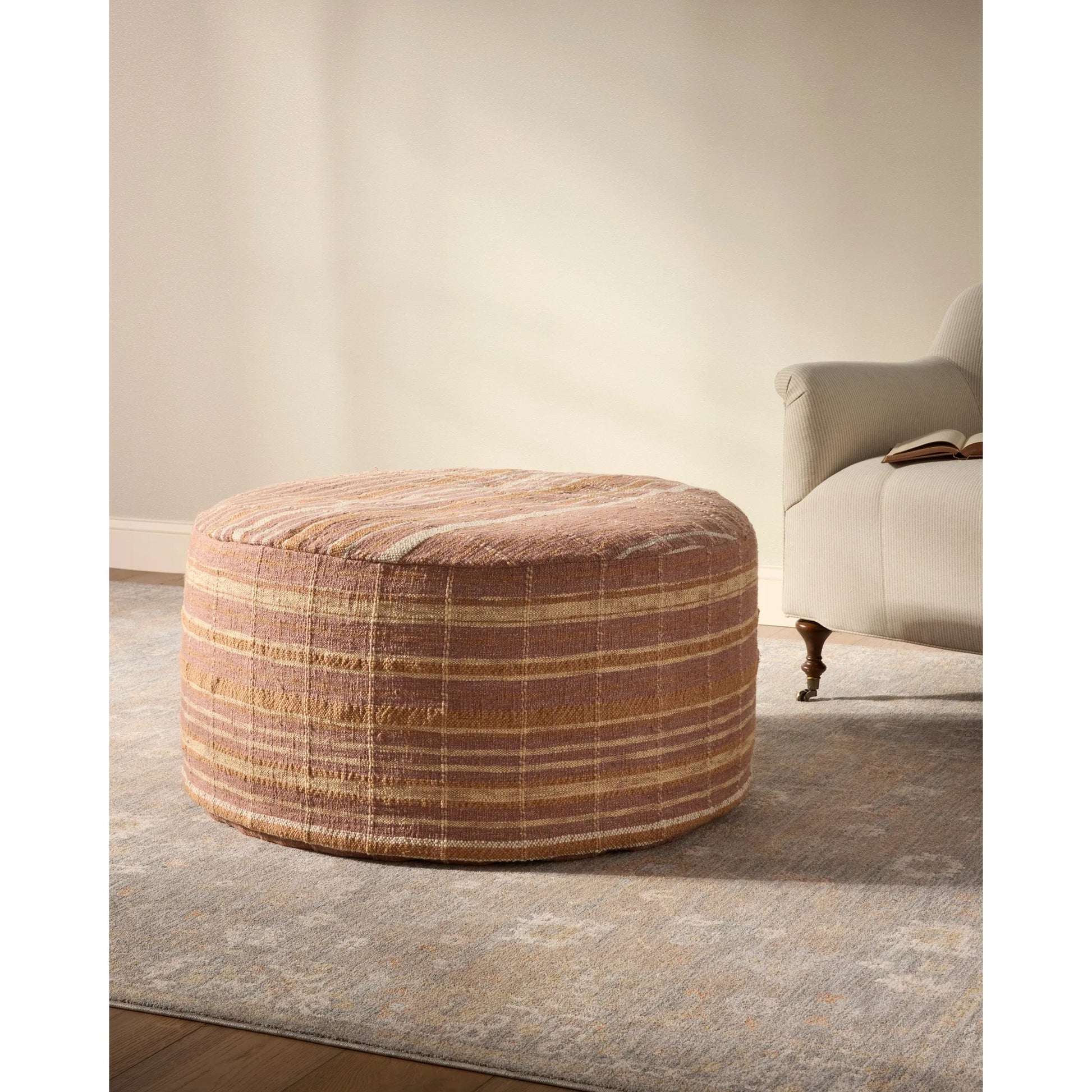 CJPF001 Pouf by Chris Loves Julia x Loloi. Made from 100% polyester in a eclectic & global style.