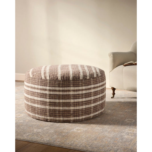CJPF001 Pouf by Chris Loves Julia x Loloi. Made from 100% polyester in a eclectic & global style.