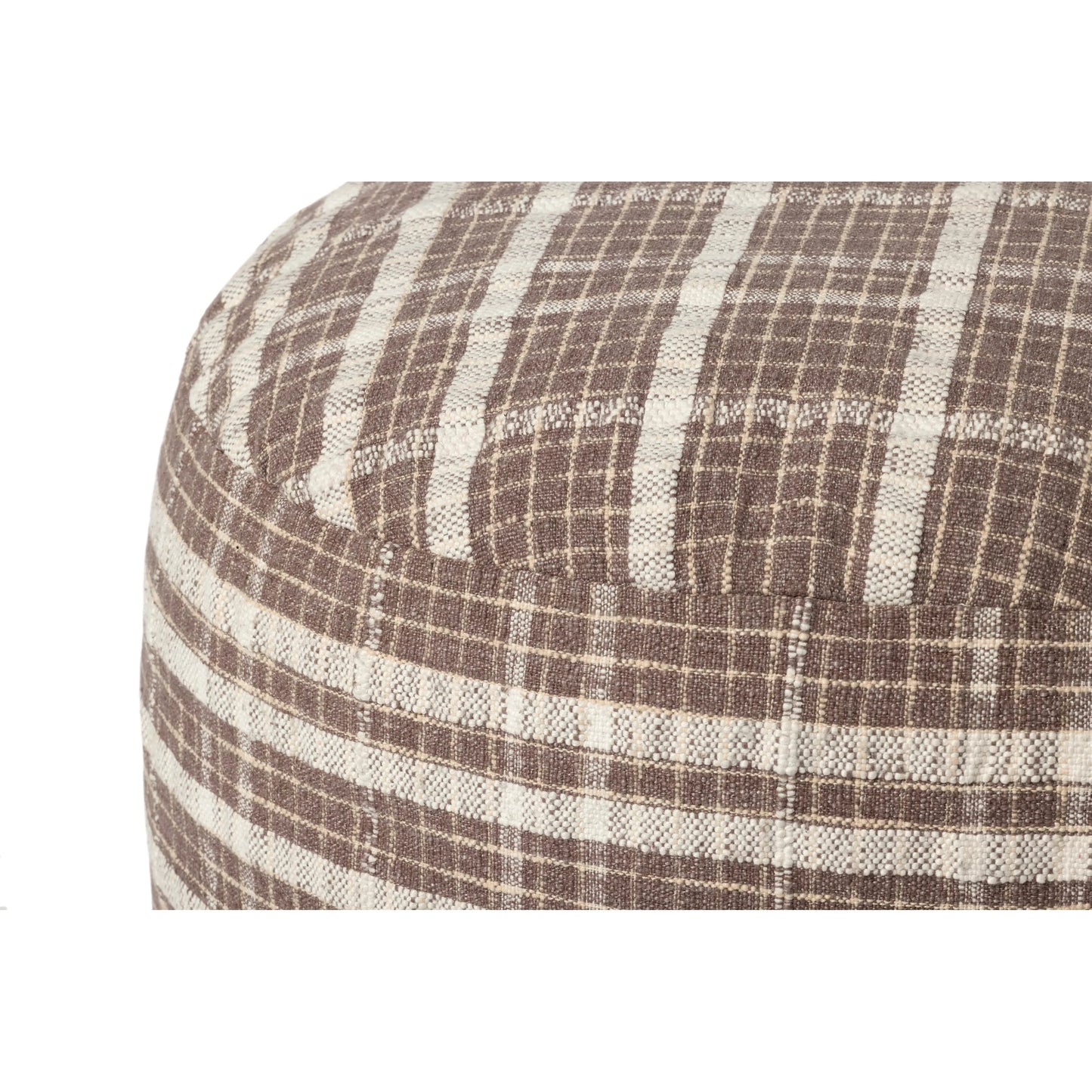 011 SI-2351242 | Closeup | CJPF001 Pouf by Chris Loves Julia x Loloi. Made from 100% polyester in a eclectic & global style.